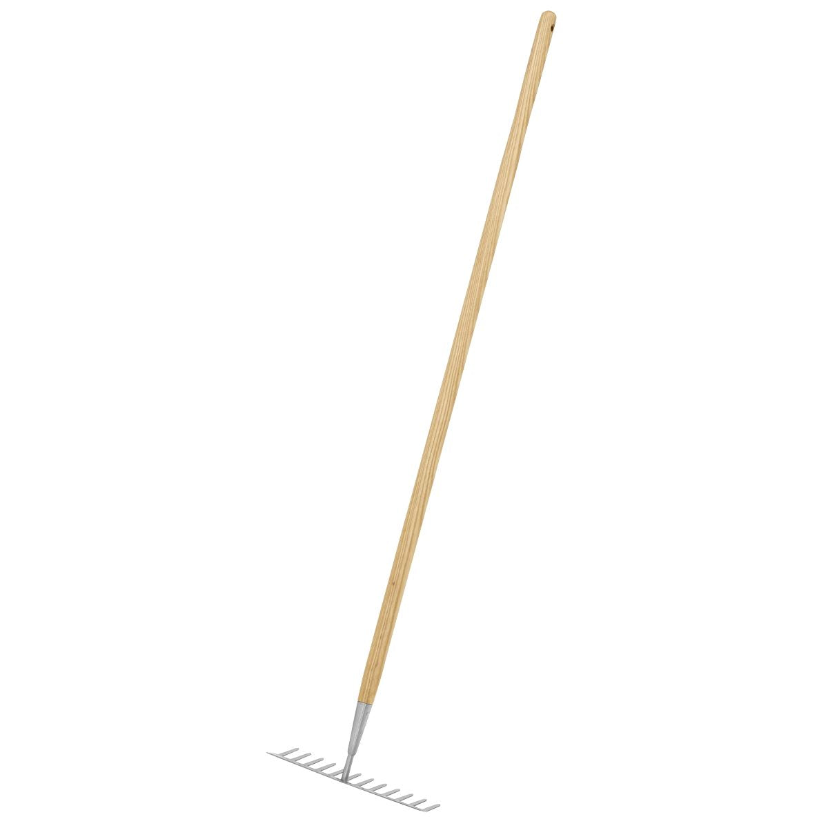 Sealey Premier Garden Rake with Long Ash Handle & Stainless Steel Tines