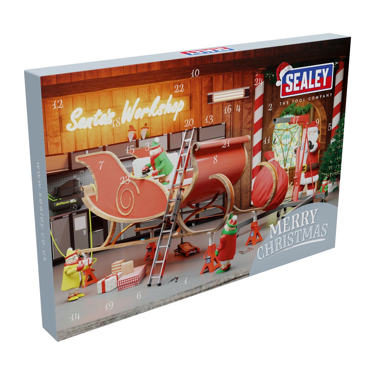 Sealey Premier Advent Calendar Tool Kit 40pc  White Rose Tools