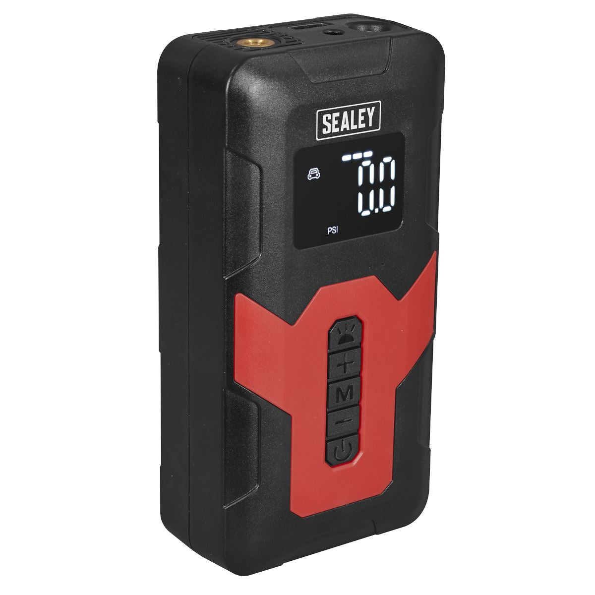 Sealey Rechargeable Tyre Inflator & Power Bank with Worklight 12V  White Rose Tools