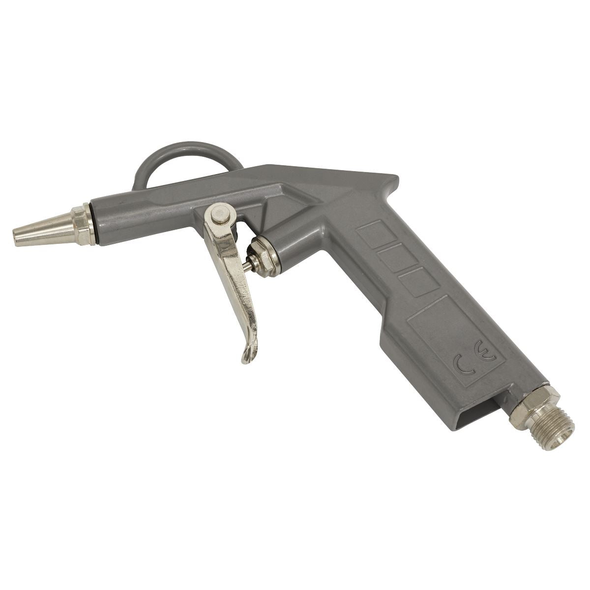 Sealey Pistol Air Blow Gun 1/4" BSP Dust Duster Short Type Nozzle 110psi