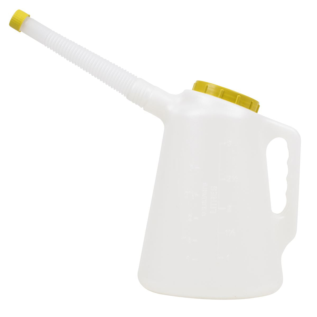 Sealey Oil Container with Flexible Spout 3L - Lime Lid  White Rose Tools