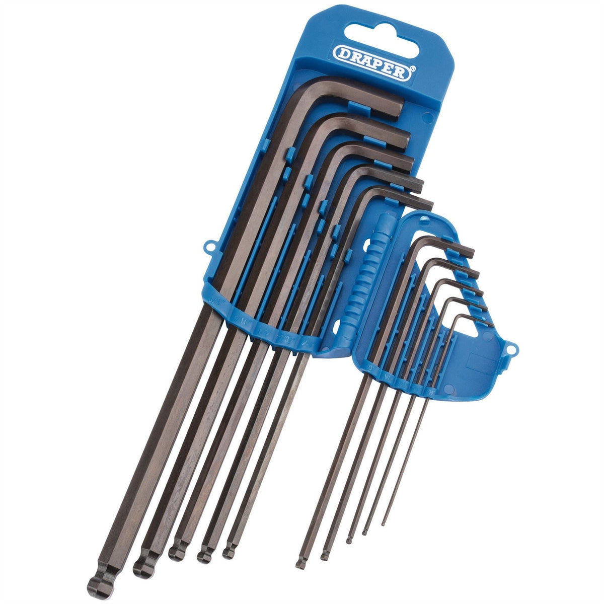 Draper Extra Long Imperial Hex. and Ball End Hex. Key Set (10 Piece) 33723  White Rose Tools