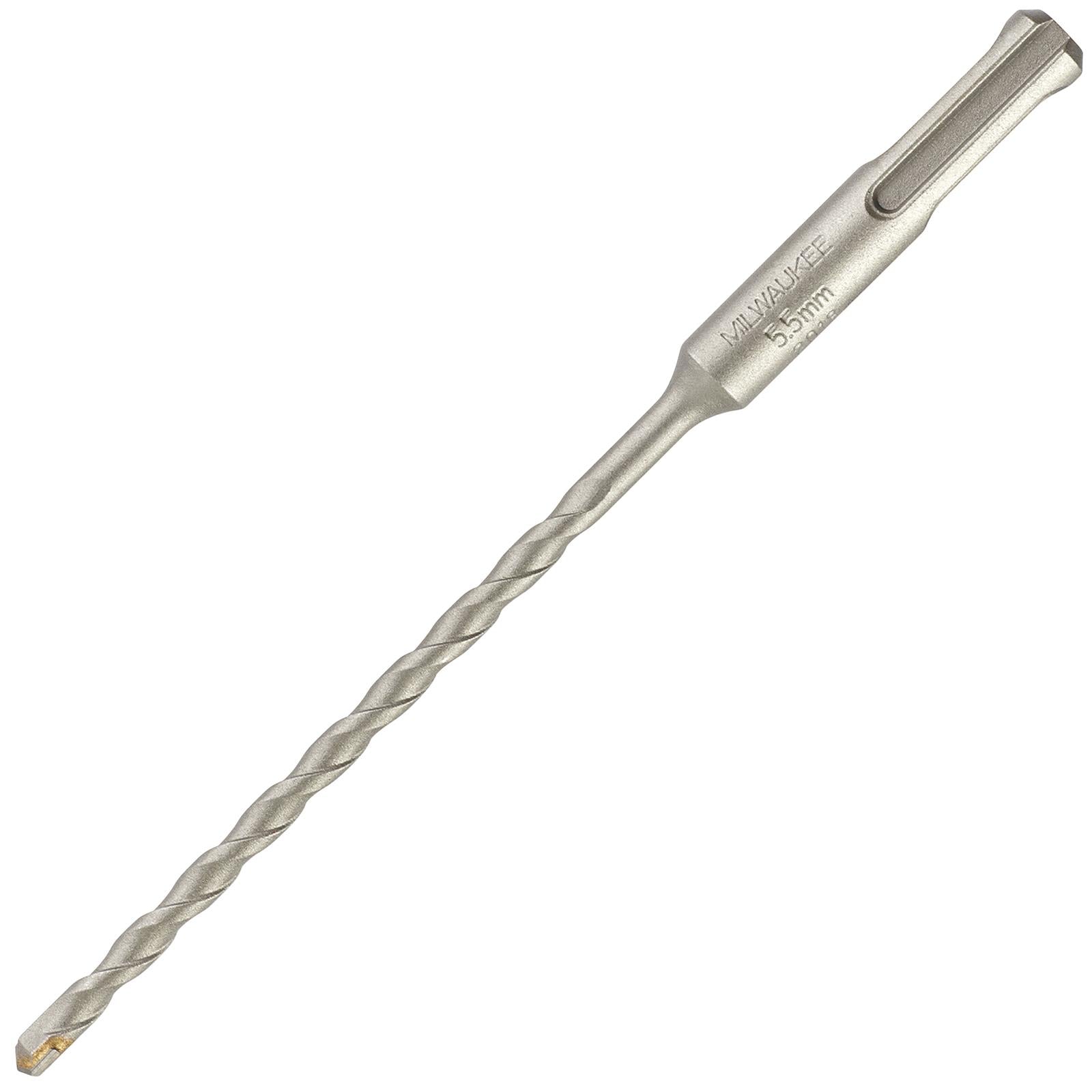 Milwaukee SDS Plus Contractor Hammer Drill Bits 2 Cut 