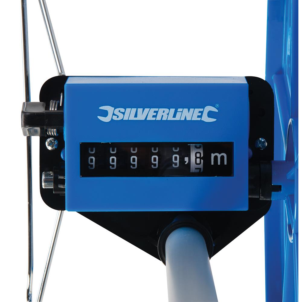 Silverline Metric Measuring Wheel 0 - 99,999.9m 633468