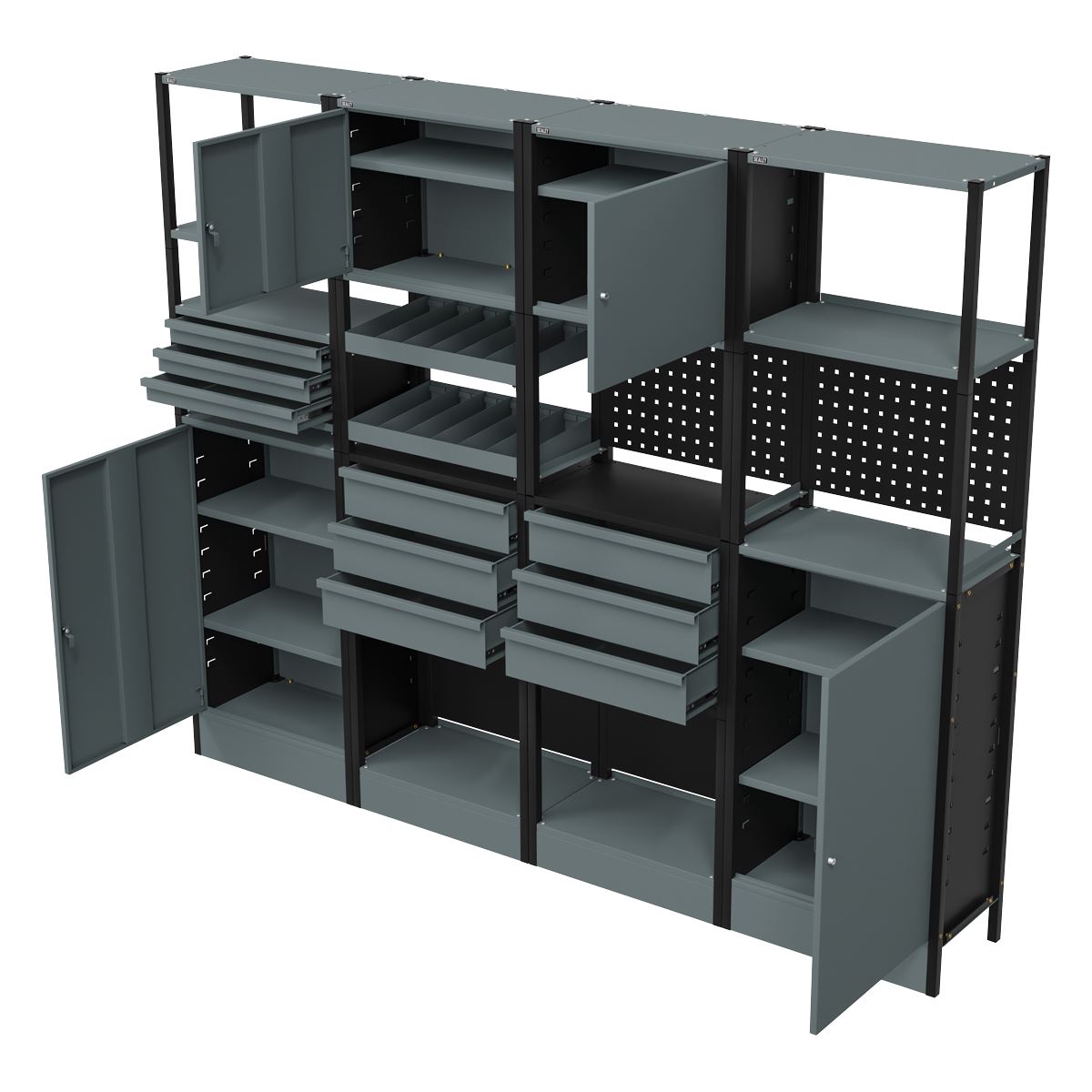 Sealey Modular Racking System Combo 2.32m  White Rose Tools