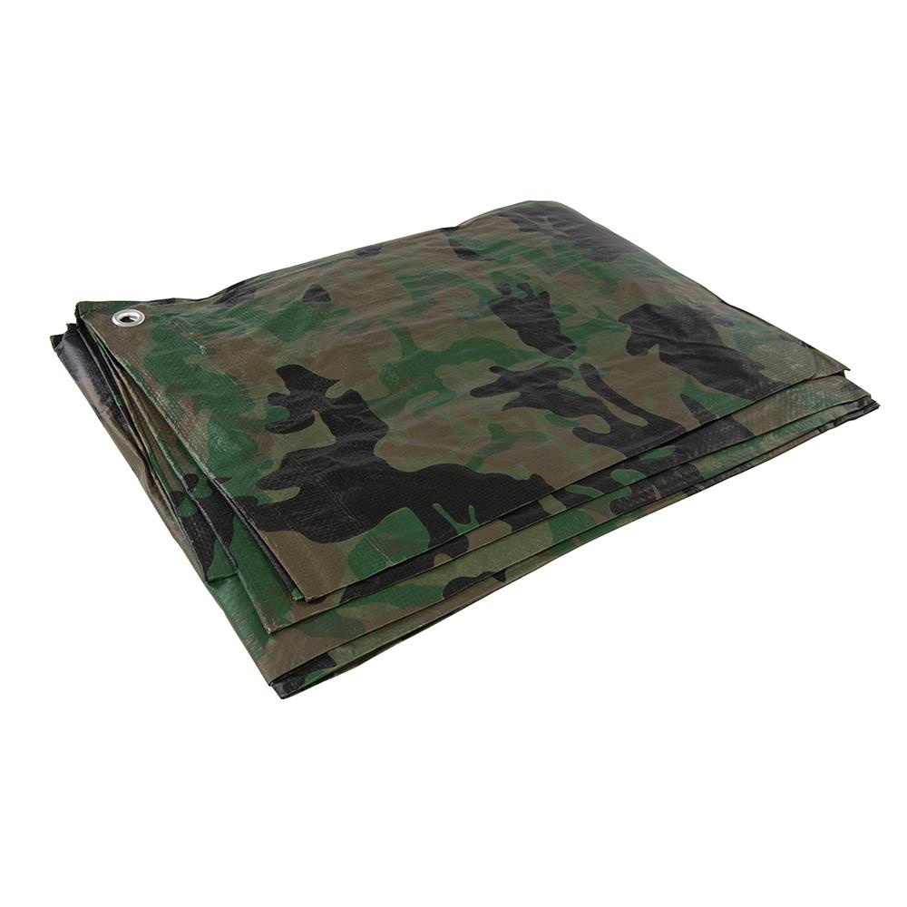 Silverline Camouflage Tarpaulin Cut 2.4 x 3m / Actual 2.3 2.85m 488443