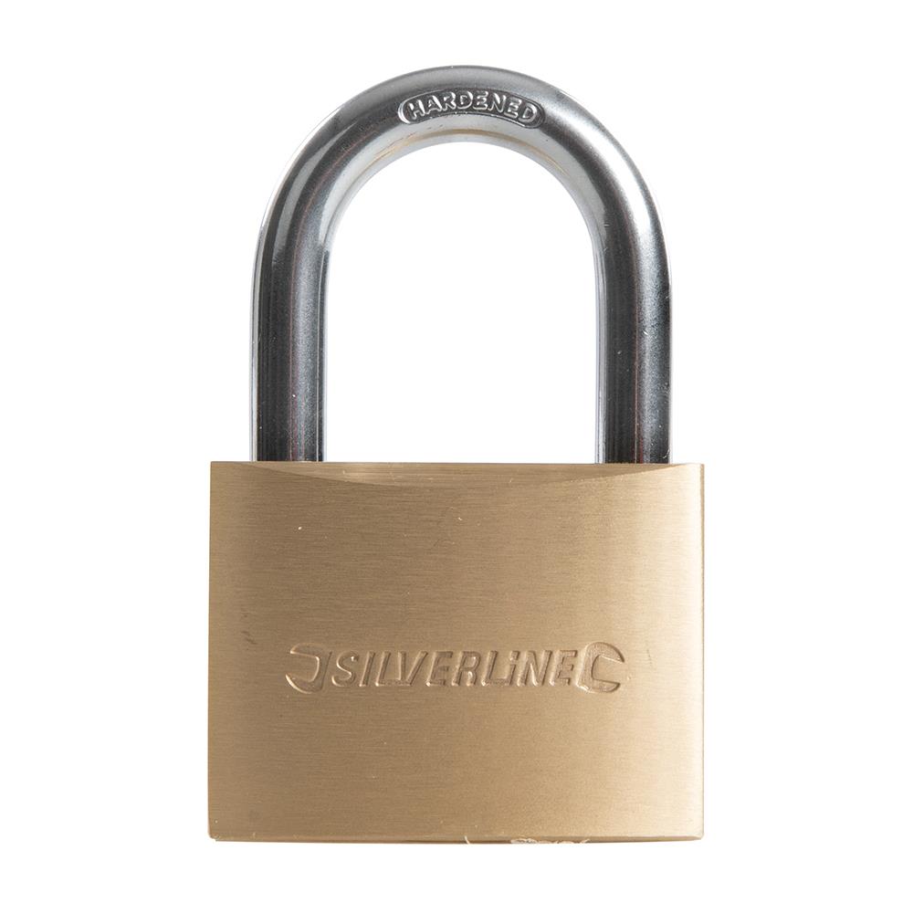 Silverline Brass Padlock 60mm MSS05