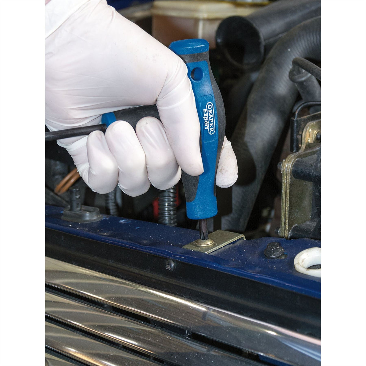 Draper Expert TX-STAR® Soft Grip Metric T-Handle Key Set (8 Piece) 33872  White Rose Tools