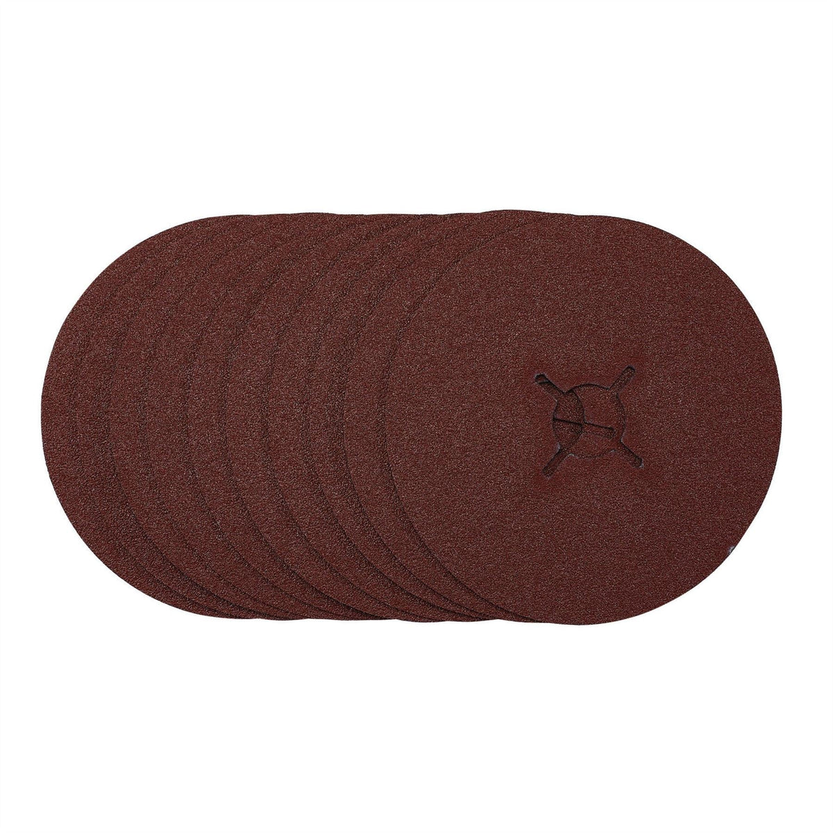 Draper Fibre Sanding Discs 125mm 60 Grit (Pack of 10) 68976  White Rose Tools