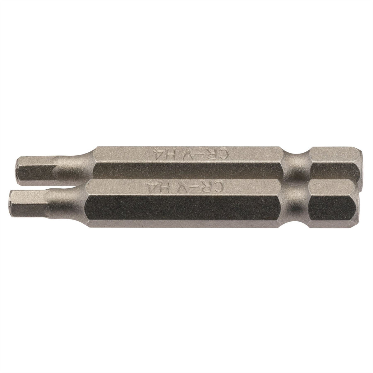 Draper Hexagonal Insert Bit 4mm 1/4" Hex 50mm Long (Pack of 2) 64254  White Rose Tools