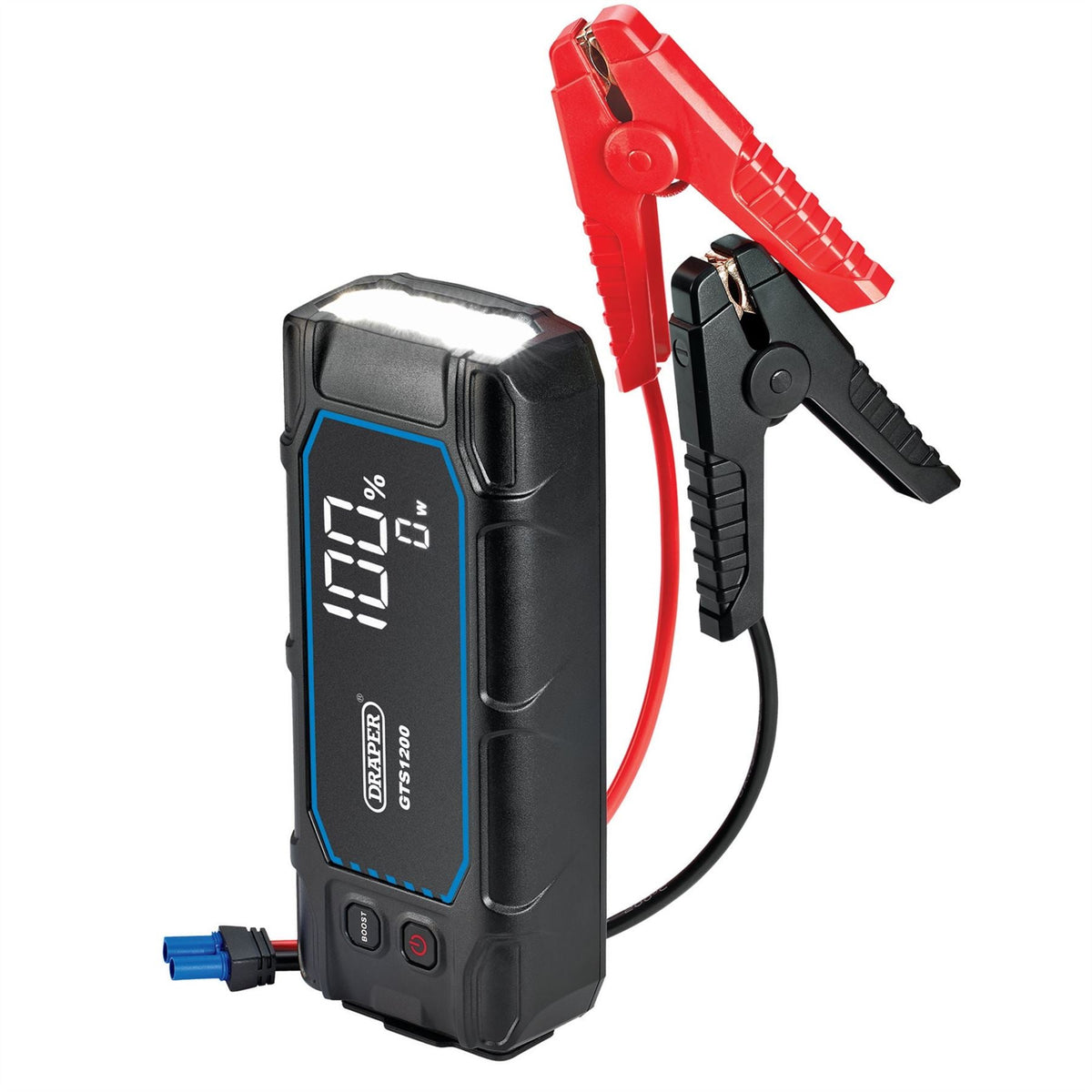 Draper 12V Lithium Jump Starter with Digital Display 1200A 23728  White Rose Tools