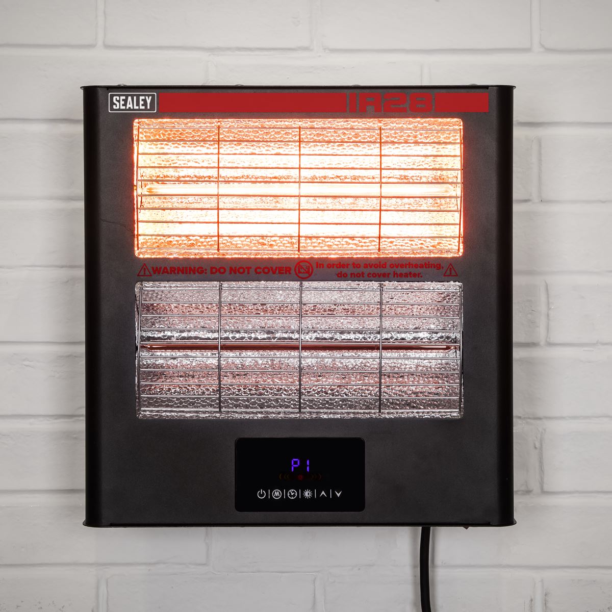 Sealey Infrared Quartz Heater - Wall Mounting 2.8kW/230V