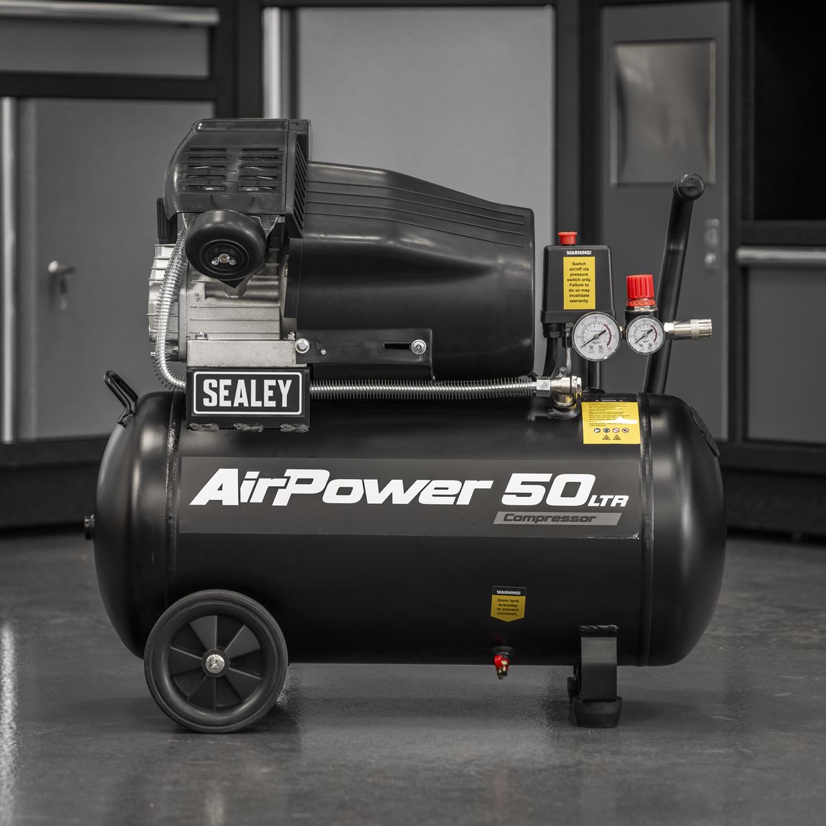 Sealey 50L V-Twin Direct Drive Air Compressor 3hp