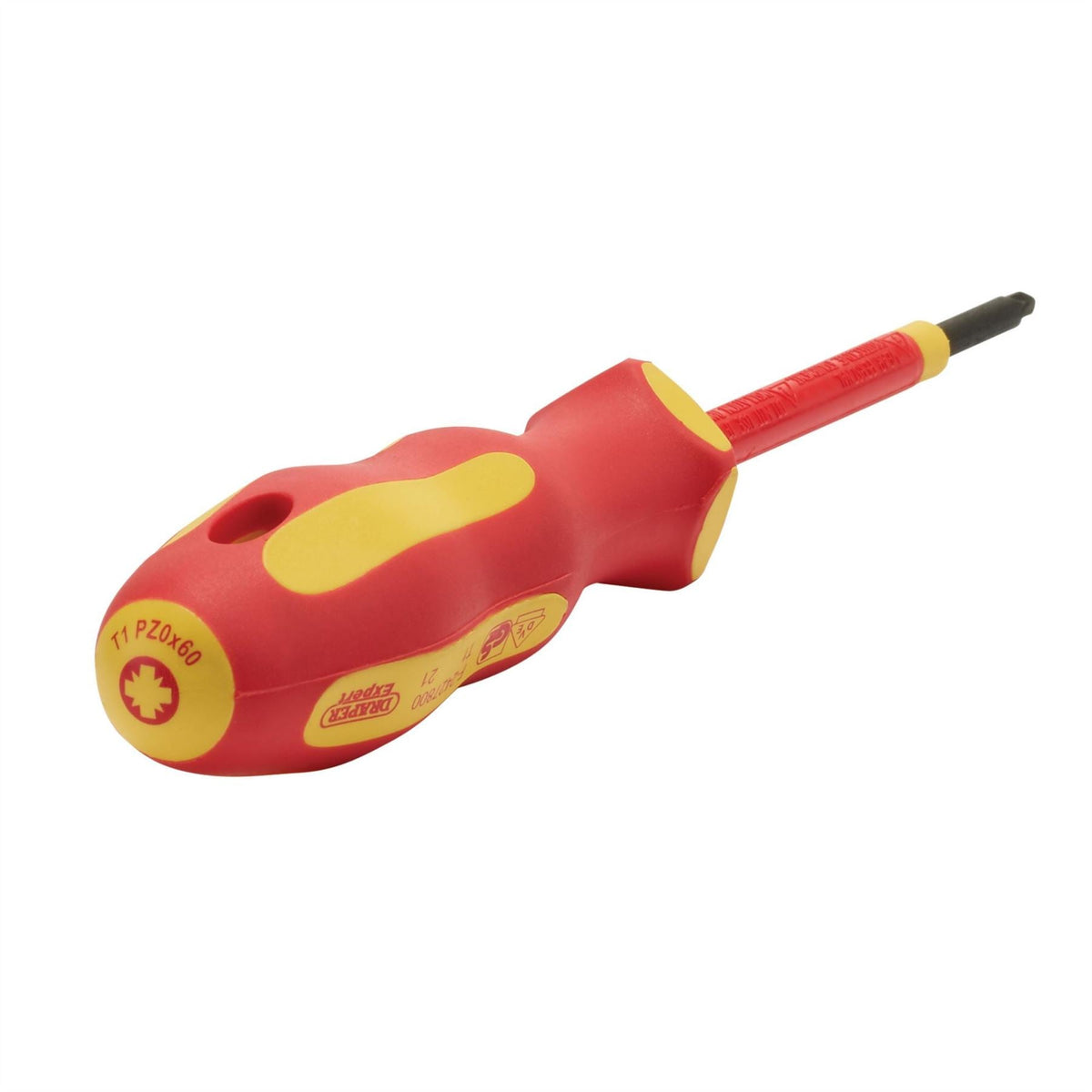 Draper XP1000 VDE PZ Type Screwdriver No.0 x 60mm 64476  White Rose Tools