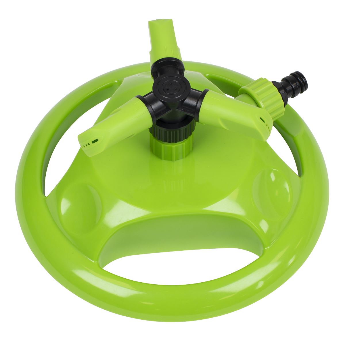 Sealey Adjustable Rotating Garden Sprinkler 3-Arm  White Rose Tools