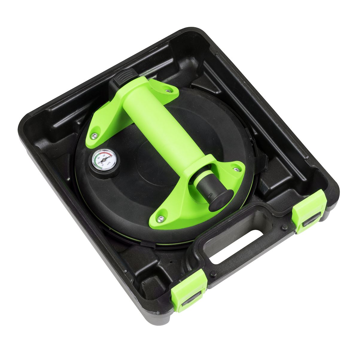Sealey Heavy Lift Suction Cup with Vacuum Grip Pressure Gauge