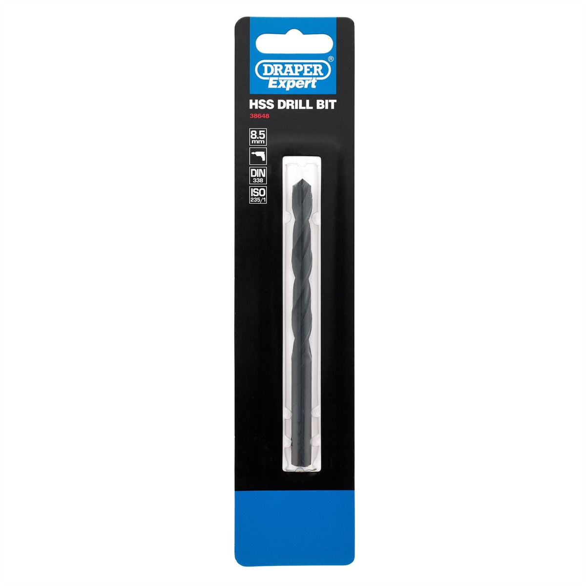 Draper Expert HSS Drill Bit 8.5 x 117mm 38648  White Rose Tools