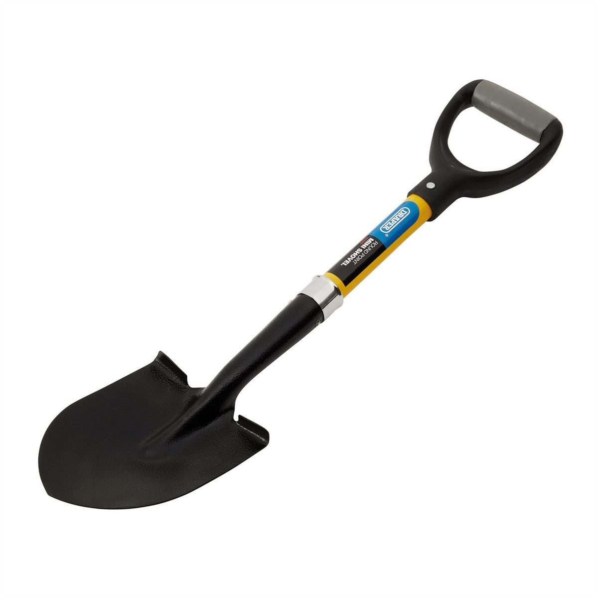 Draper Round Point Mini Builders Shovel with Fibreglass Shaft 57569  White Rose Tools