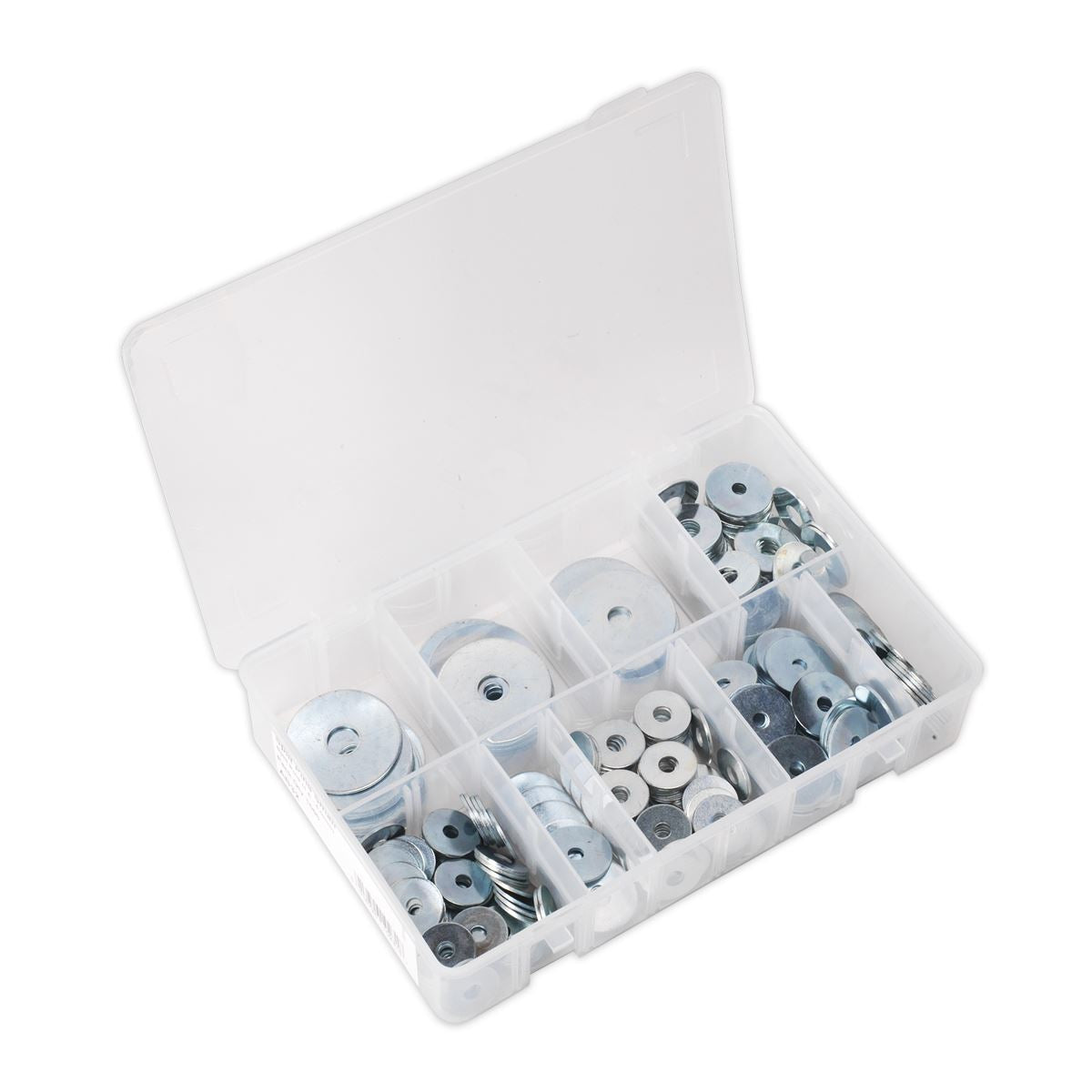 Sealey Repair Washer Assortment 240pc M5-M10 Metric Zinc Plated 