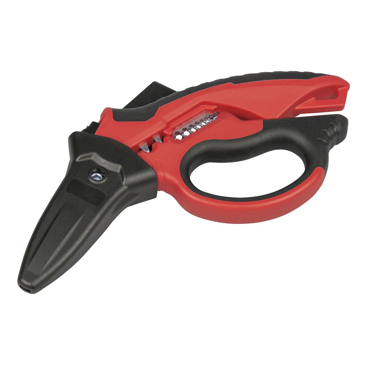 Sealey Premier Heavy-Duty Electrician's Angled Shears 200mm 3-In-1  White Rose Tools
