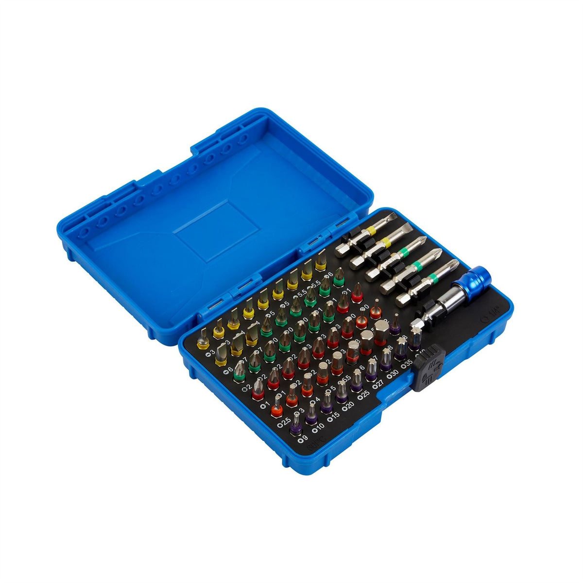 Draper Expert Coloured Screwdriver Bit Set (60 Piece) 82405  White Rose Tools