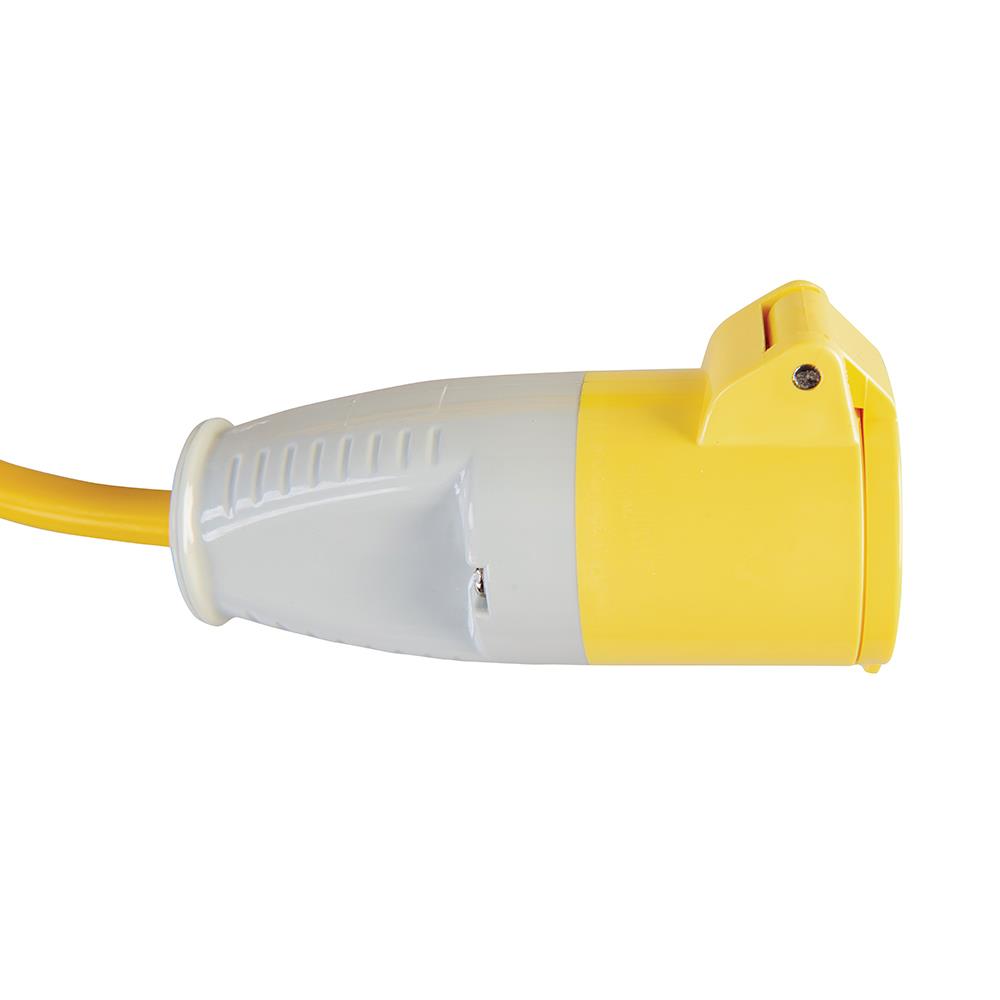 Defender Extension Lead Yellow 2.5mm2 32A 14m 110V E85235