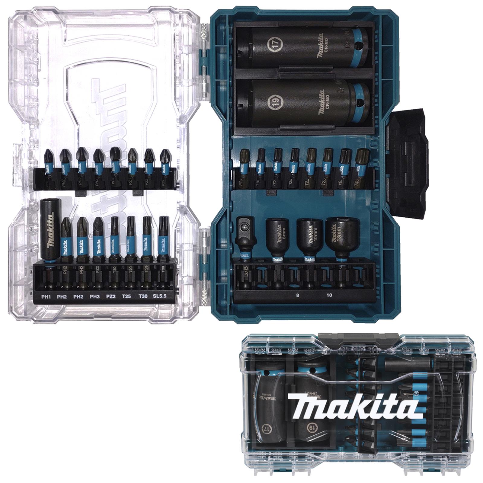 Makita Impact Black Screwdriver Bit Set Nutsetter Socket Adapter Bit Holder