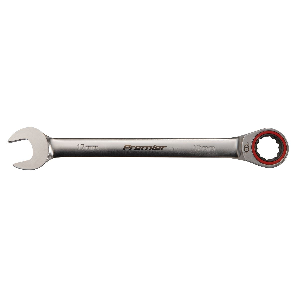 Sealey Ratchet Combination Spanner Set 12 Piece 8-19mm 100 Tooth Premier 