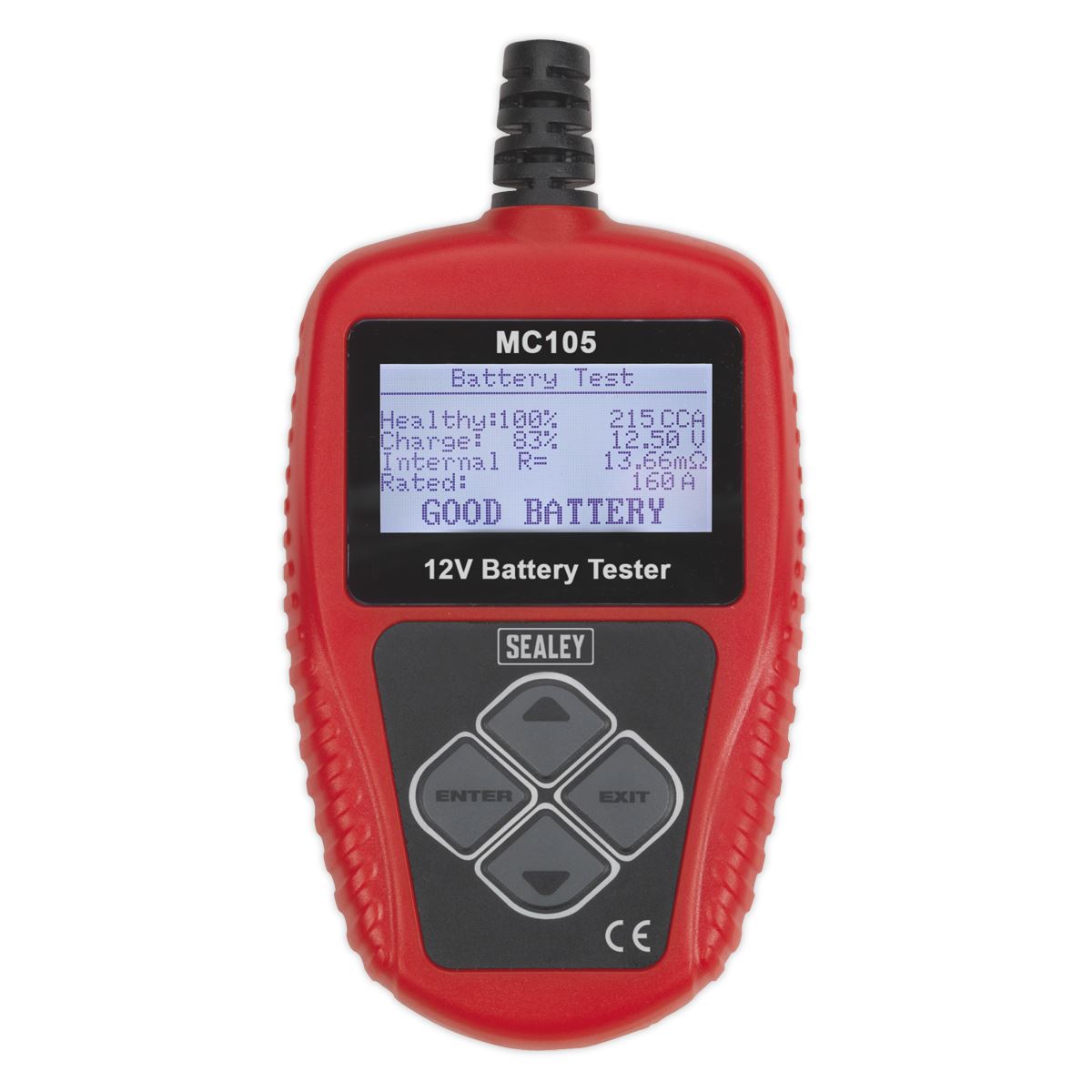 Sealey Motorcycle Digital Battery Tester 12V 
