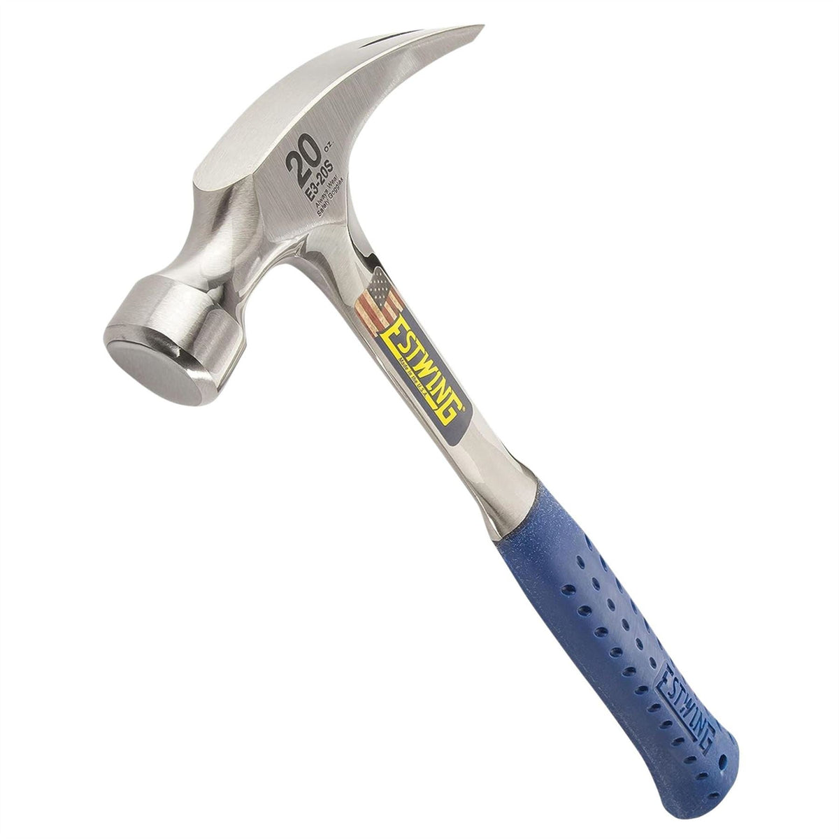 Estwing E3-20S Straight Claw Hammer 20oz/560g 23539  White Rose Tools