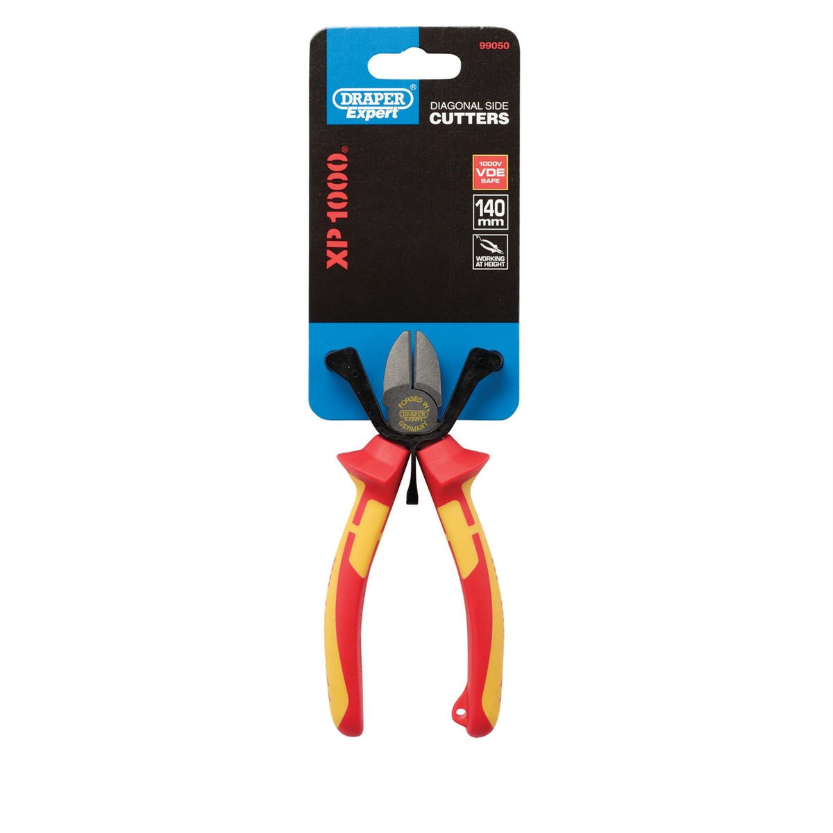 Draper XP1000 VDE Diagonal Side Cutter 140mm Tethered 99050  White Rose Tools