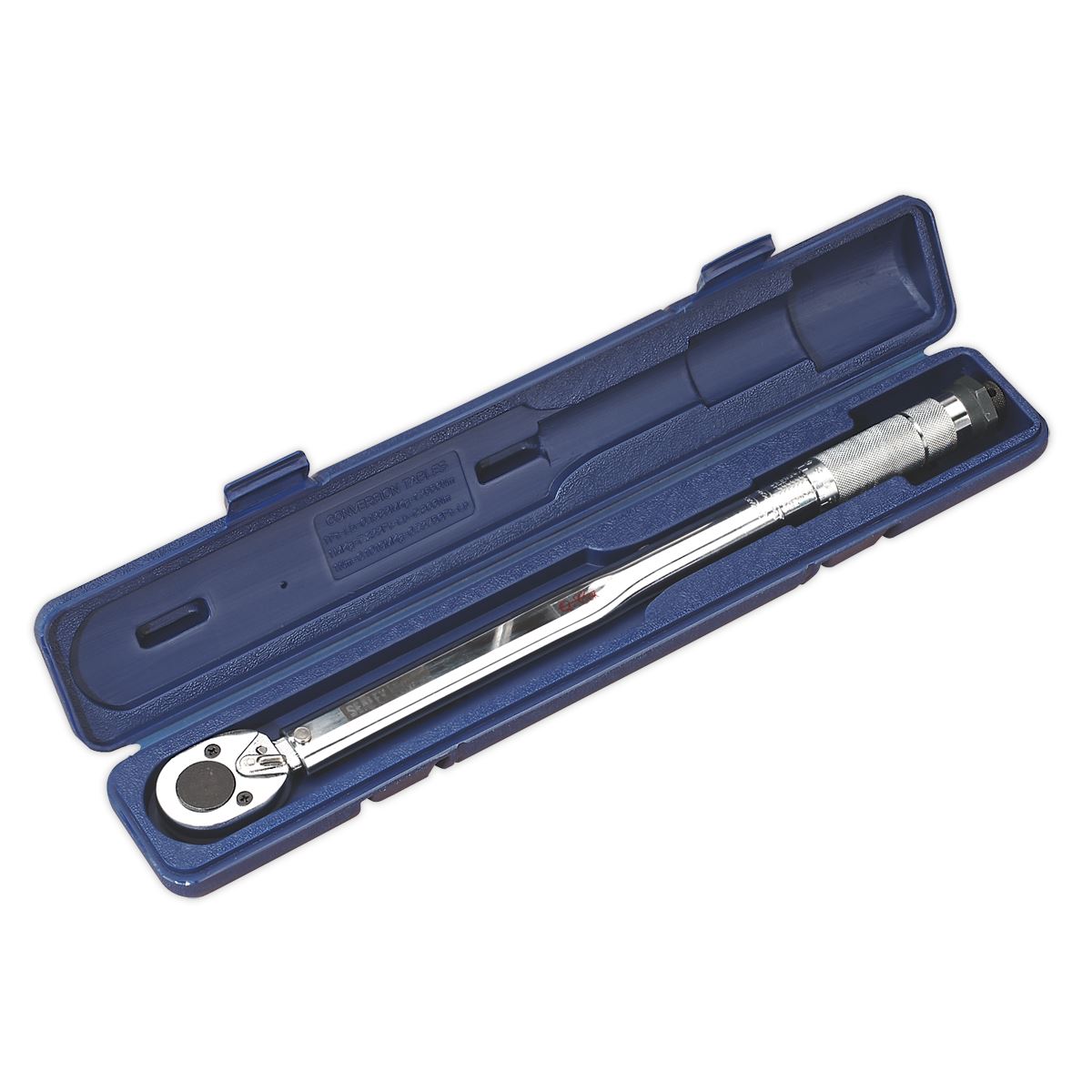 Sealey Premier 1/2" Drive Micrometer Torque Wrench 27-204Nm Reversible Ratchet