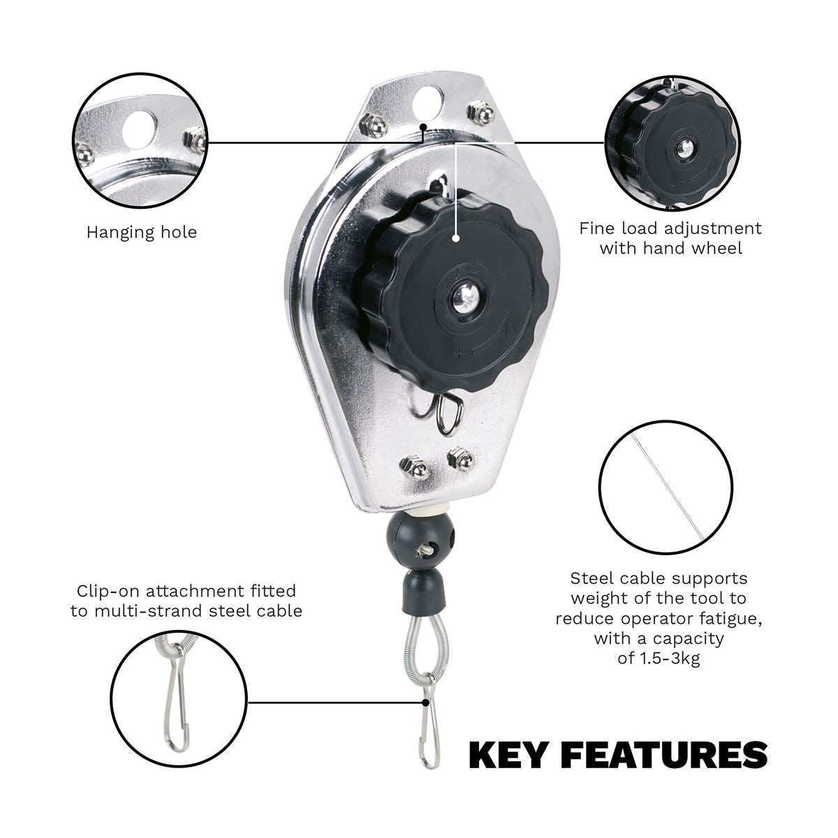 Sealey Spring Balancer 1.5-3kg Capacity 