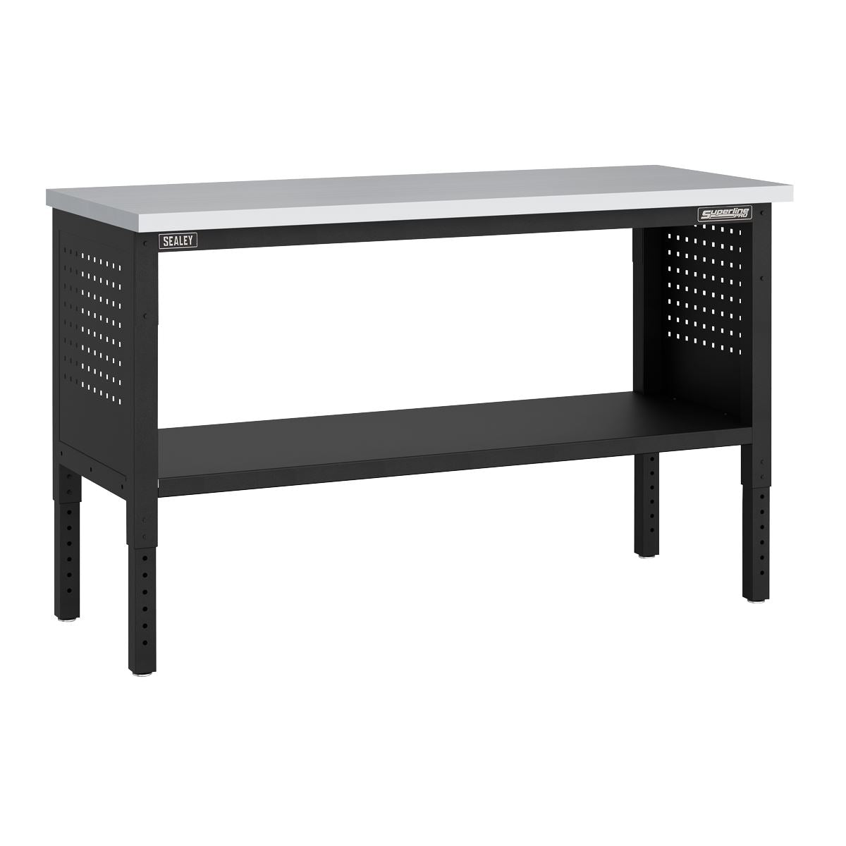 Sealey Superline Pro Superline PRO® Modular Workbench with Stainless Steel Worktop & Adjustable Height 1525mm