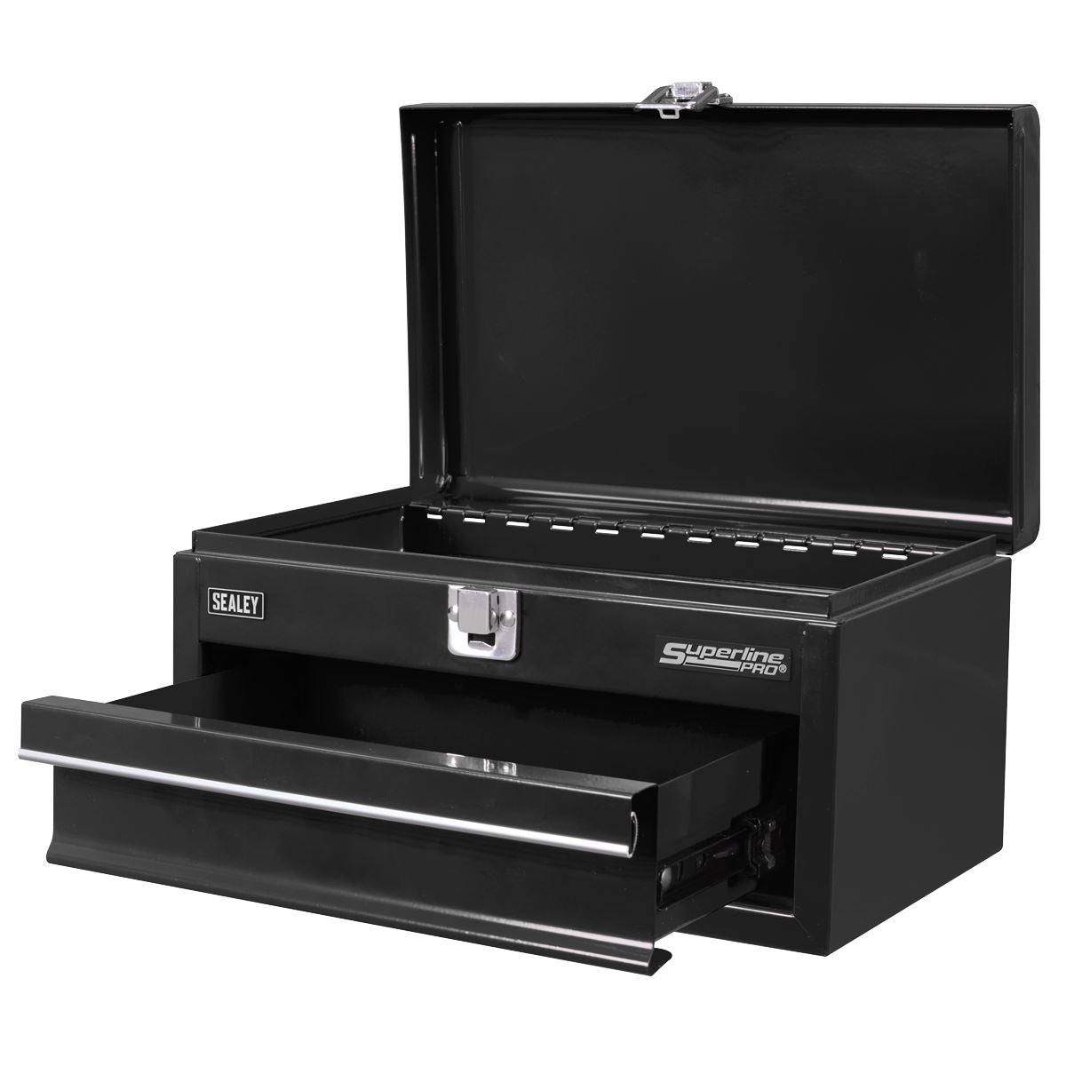 Sealey Superline Pro 1 Drawer Mini Toolbox Black  White Rose Tools