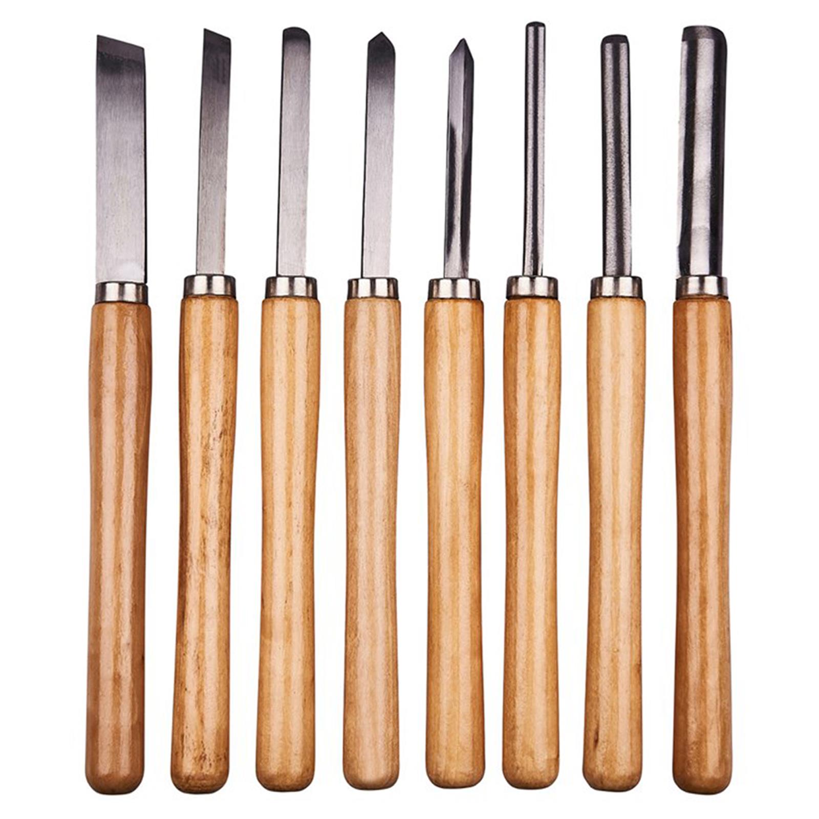 Amtech Wood Turning Chisel Set 8 Piece 