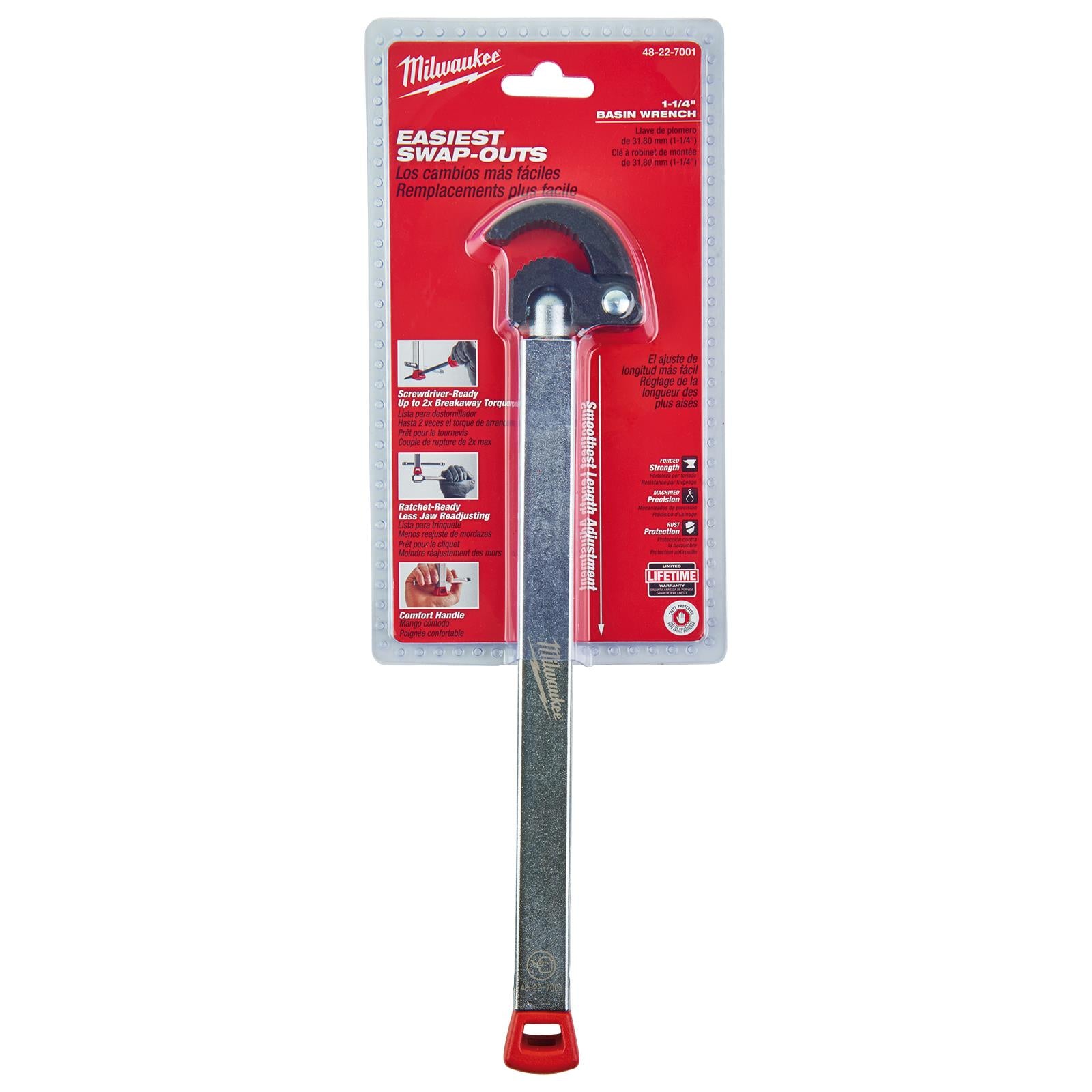 Milwaukee Basin Wrench Compact 10 - 32mm Jaw Size
