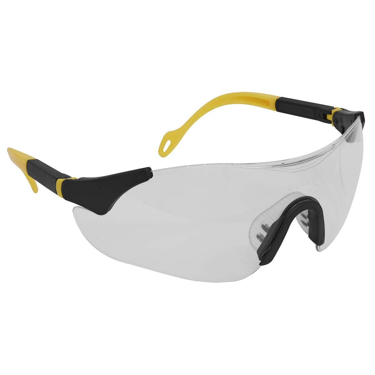 Worksafe by Sealey Sports Style Clear Safety Glasses with Adjustable Arms