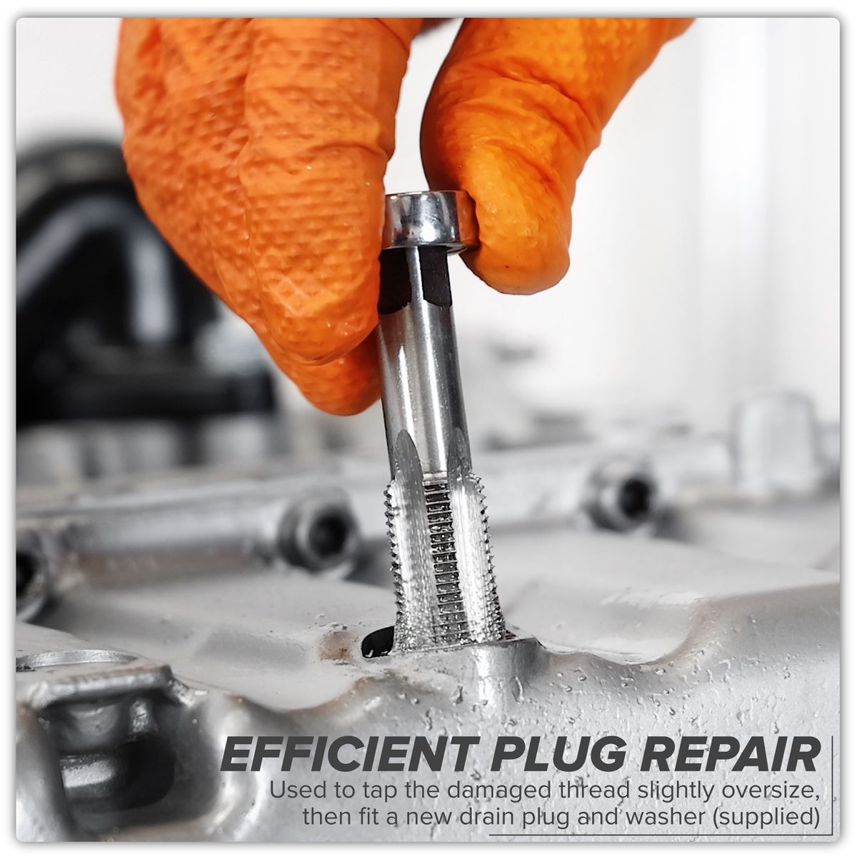 Sealey Drain Plug Thread Repair Set - White Rose Tools