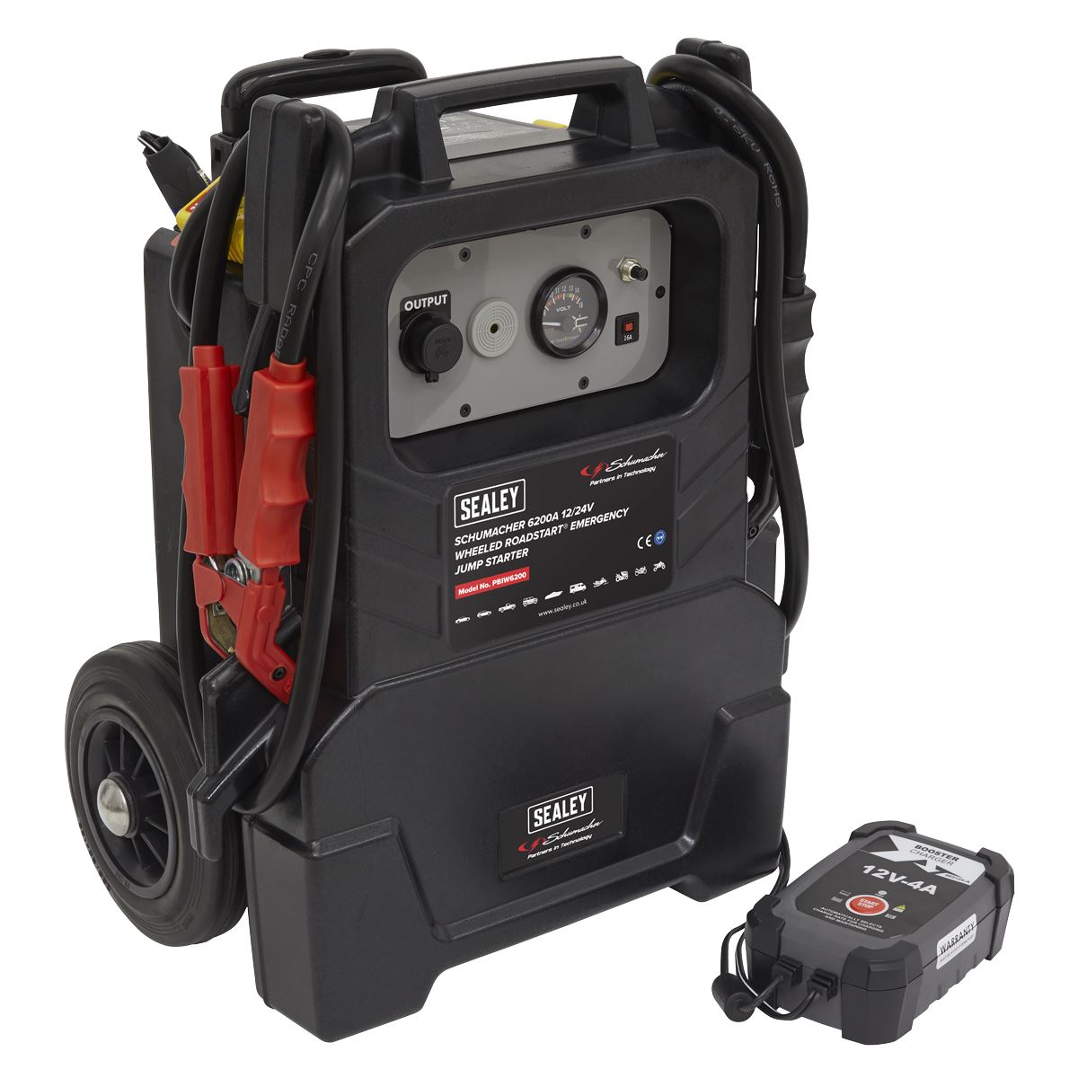 Sealey Schumacher Schumacher® Wheeled RoadStart® Emergency Jump Starter 12/24V 1500hp 