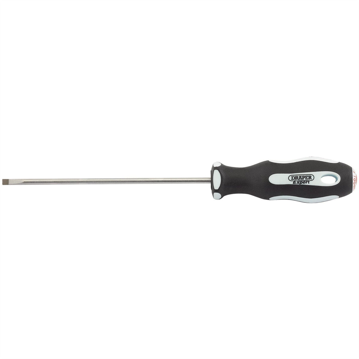 Draper Expert Plain Slot Soft Grip Parallel Tip Screwdriver 3 x 100mm 34972  White Rose Tools