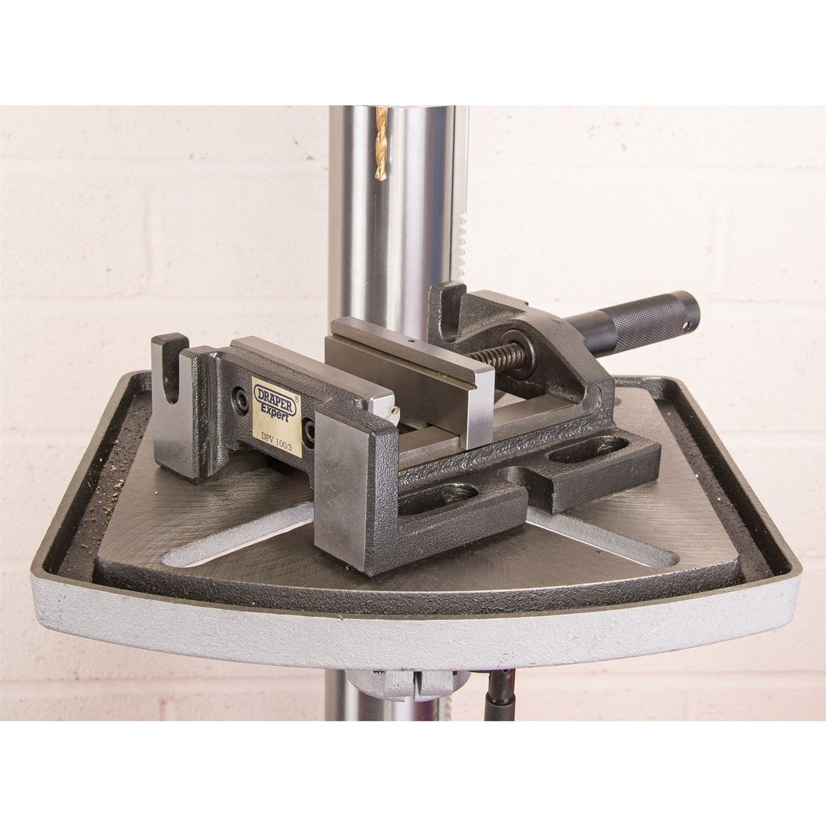 Draper Expert 3 Way Drill Press Vice 100mm 64585  White Rose Tools