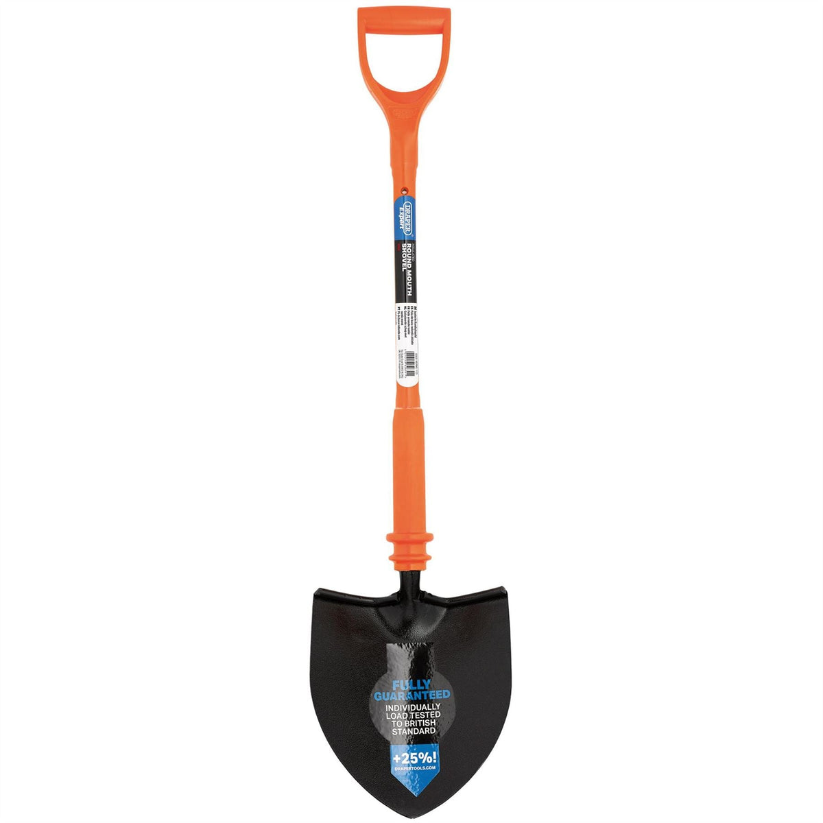 Draper Expert Fully Insulated Contractors Round Mouth Shovel 82639  White Rose Tools