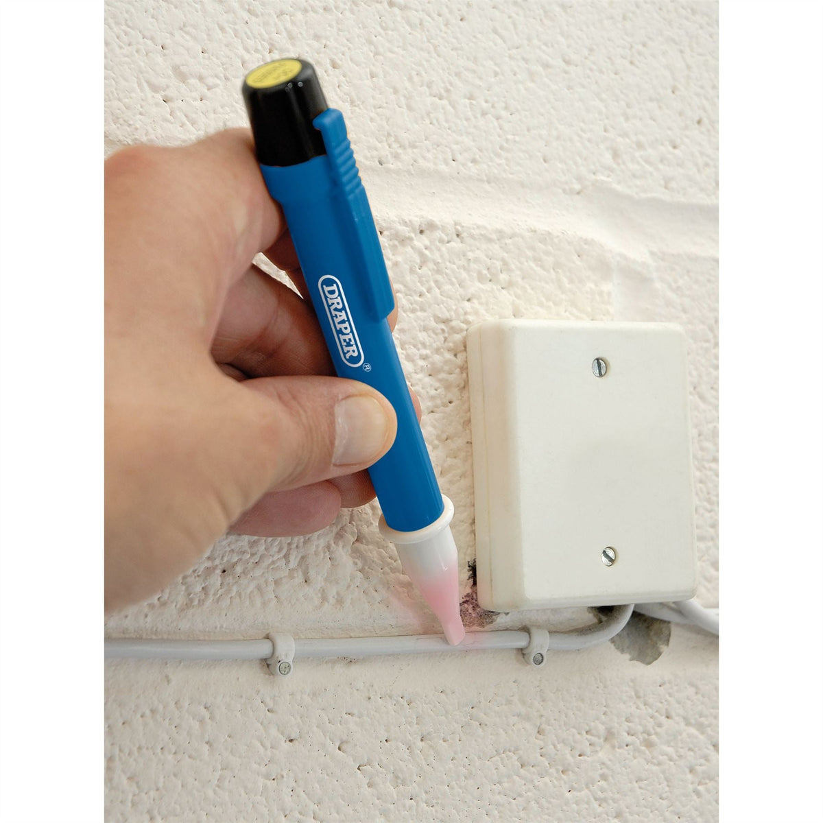 Draper Cat III 600V Non Contact Voltage Tester 34277  White Rose Tools
