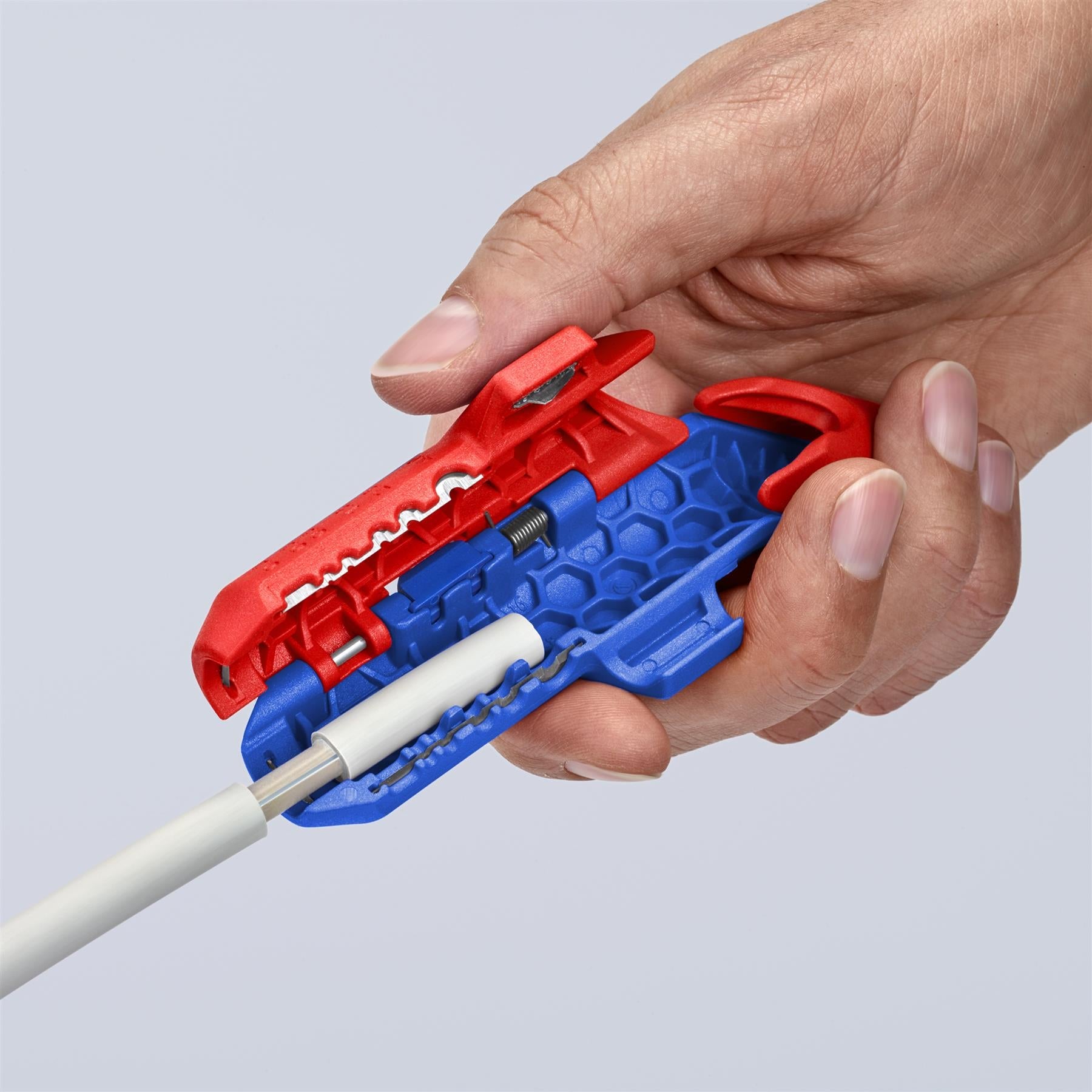 KNIPEX ErgoStrip PV Photovoltaic Wire Stripping Tool 135mm 16 95 03 SB  White Rose Tools