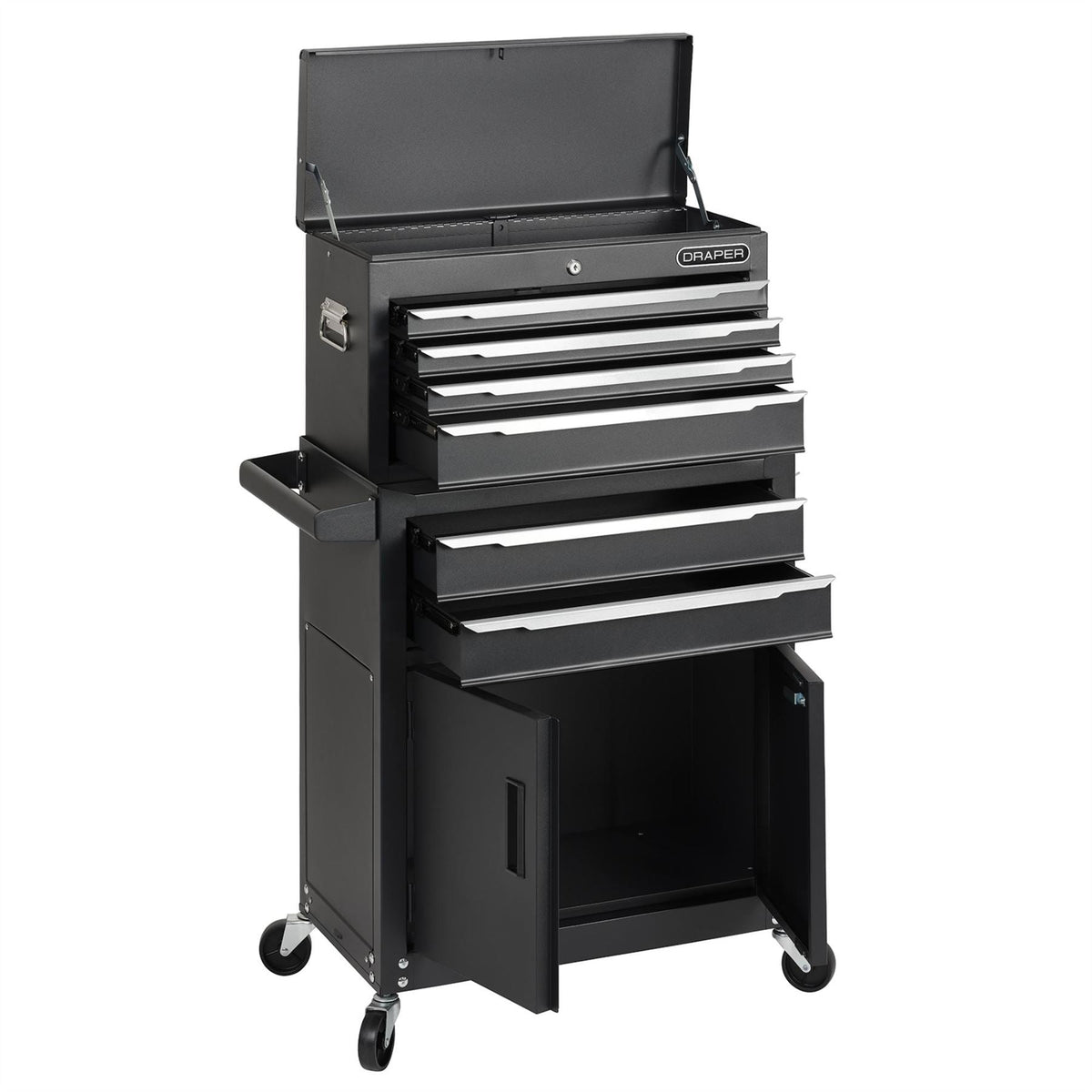 Draper Combined Roller Cabinet and Tool Chest 6 Drawer 24" 30680  White Rose Tools