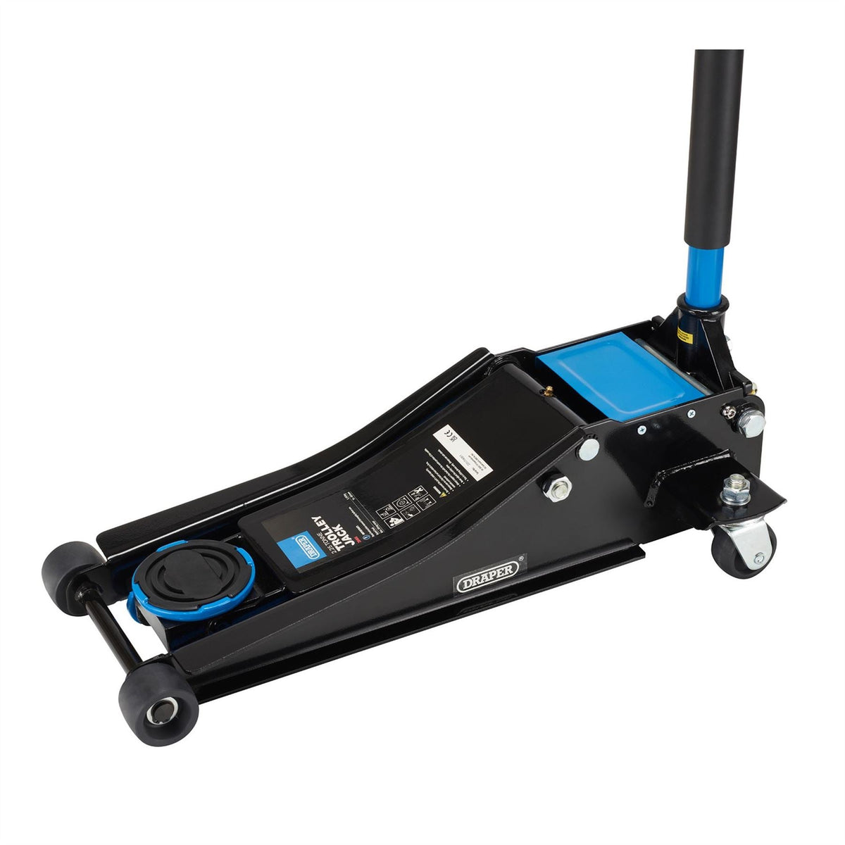 Draper Trolley Jack 2.25 Tonne Blue 28465  White Rose Tools