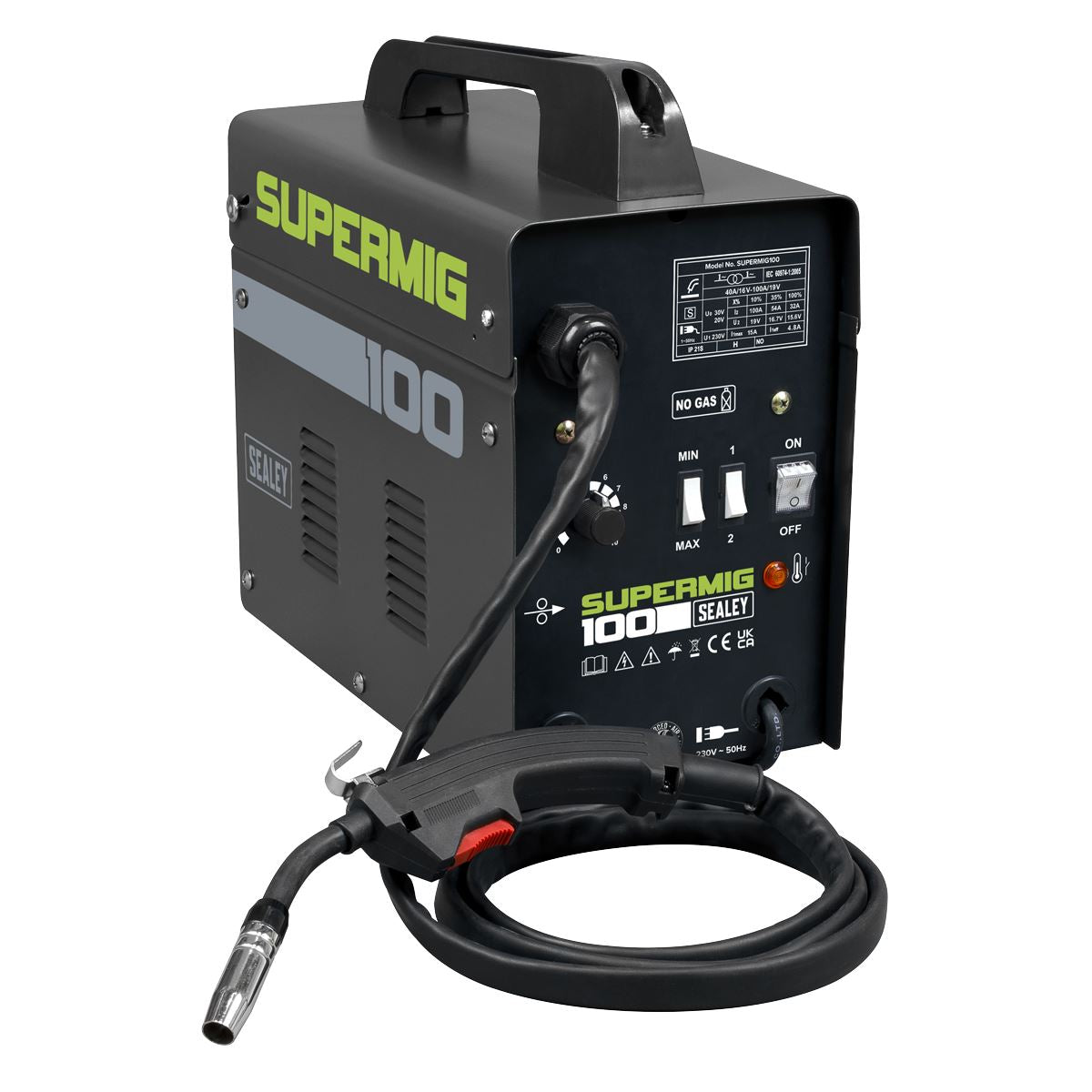 Sealey Gasless MIG Welder 100A 230V 