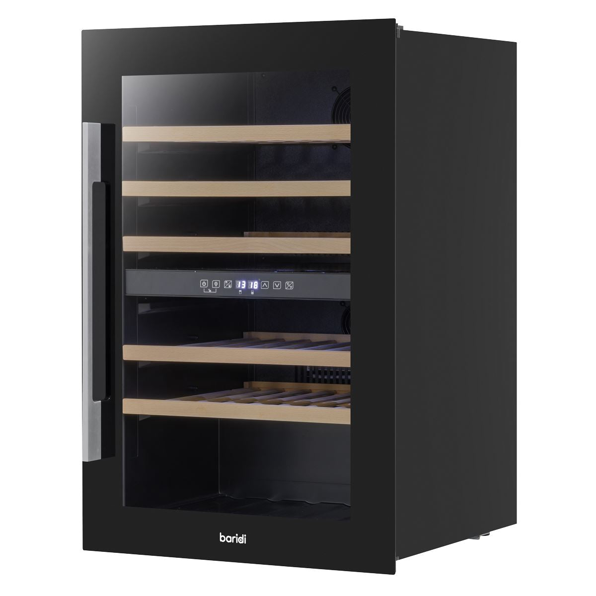 Baridi 57 Bottle Dual Zone Wine Fridge & Cooler 60cm  White Rose Tools
