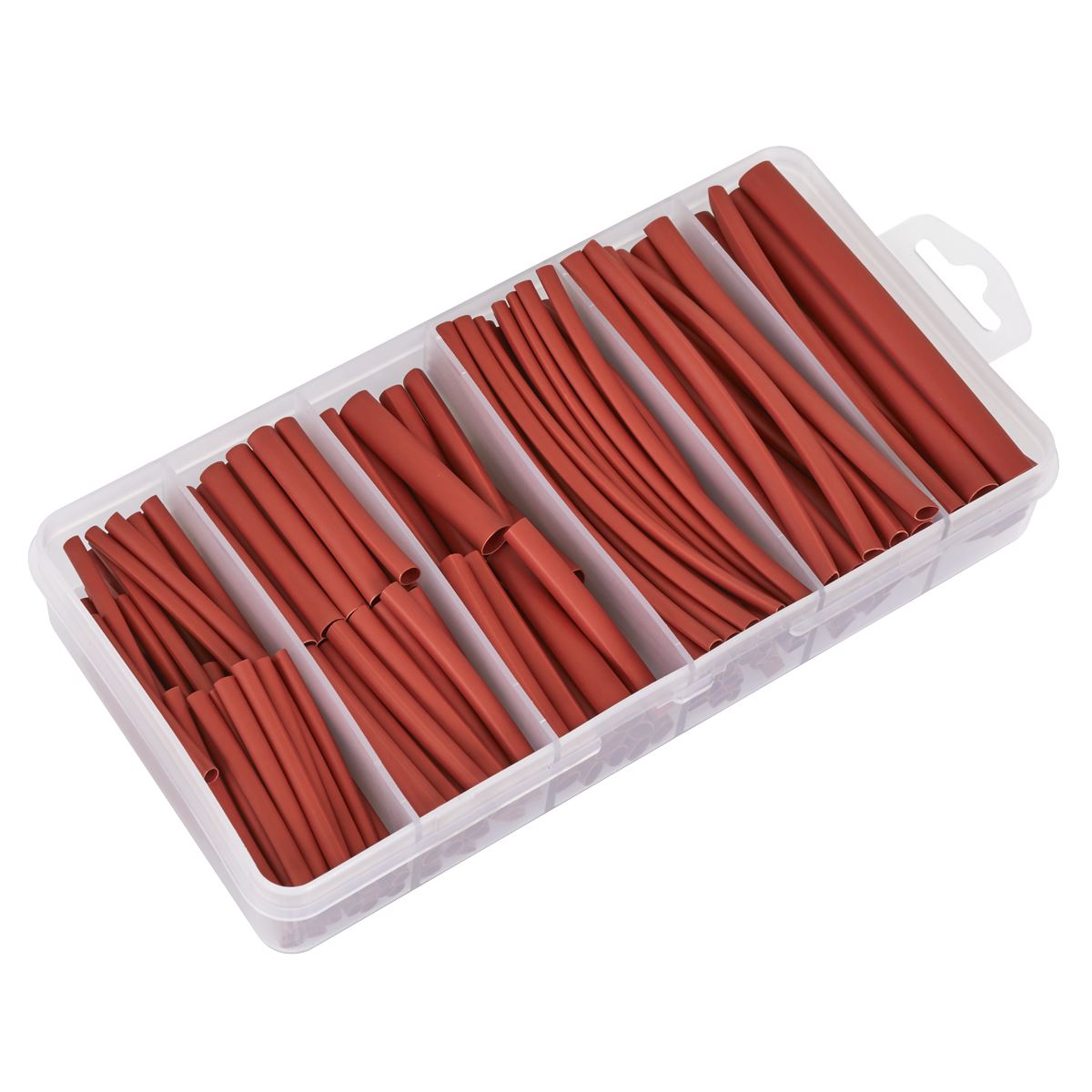 Sealey Heat Shrink Tubing Assortment 180pc 50 & 100mm Red  White Rose Tools